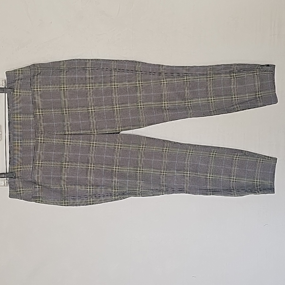 Women's Preppy Office Plaid Ankle Length Pants